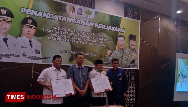 HKTI NTB dan Pemkab Lombok Timur Sepakat Kerjasama Pengelolaan Bawang Putih