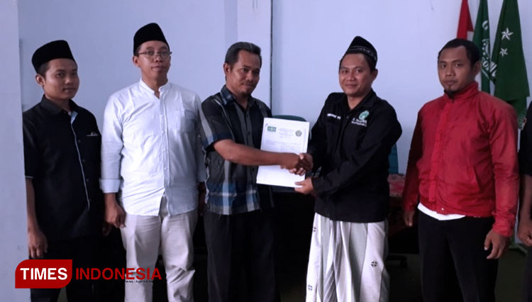 Penandatanganan MoU PC Pagar Nusa Banyuwangi dengan LP Ma'arif NU (Foto : Rizki Alfian/TIMES Indonesia)