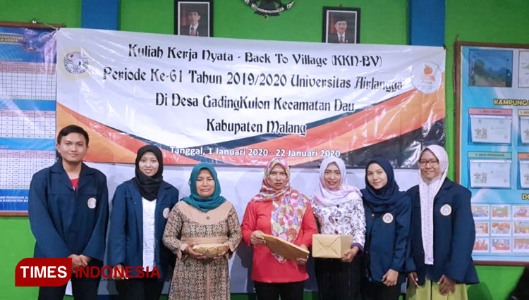 Mahasiswa Kuliah Kerja Nyata Back to Village (KKN BV) ke-61 Universitas Airlangga di Dusun Princi, Kecamatan Dau, Kabupaten Malang. (FOTO: AJP/TIMES Indonesia)