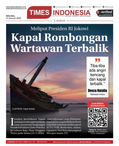 Edisi Selasa, 21 Januari 2020: E-Koran Medsos. Bacaan Positif Masyarakat 5.0
