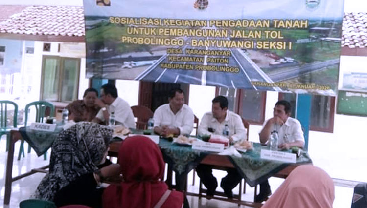 Sosialisasi Tol Probowangi di Kabupaten Probolinggo. (foto: Istimewa)