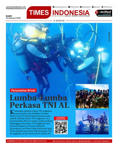 Edisi Rabu, 22 Januari 2020: E-Koran Medsos. Bacaan Positif Masyarakat 5.0