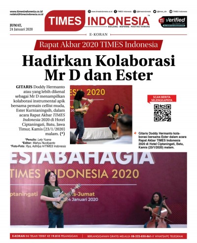 Edisi Jumat, 24 Januari 2020: E-Koran Medsos. Bacaan Positif Masyarakat 5.0