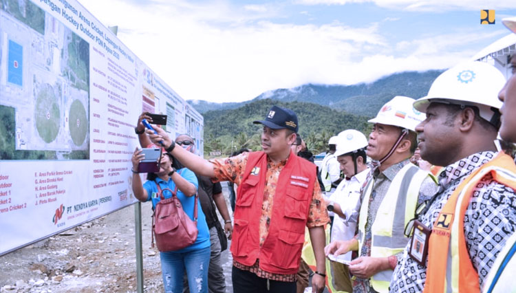 Tinjau Pembangunan Venue PON XX 2020 Papua, Menko PMK RI Mengaku Puas