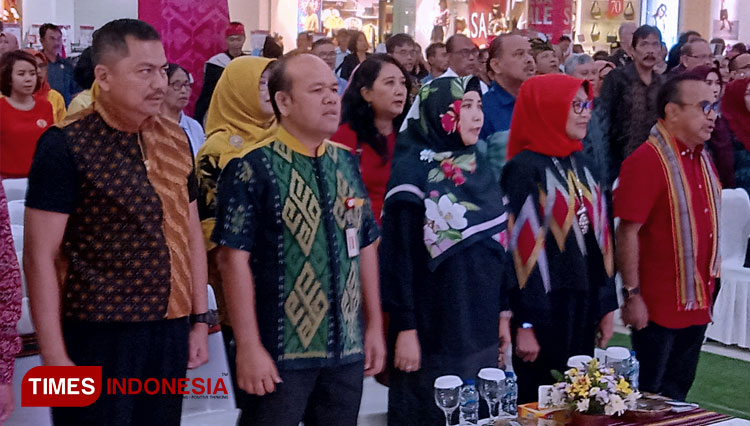 Suasana peresmian kegiatan wisata Lombok Sumbawa Great Sale 2020 oleh Wakil Gubernur NTB Sitti Rohmi Djalilah di Atrium Lombok Epicentrum Mall, Kota Mataram, Sabtu (25/1/2020) malam.(FOTO: Anugrah Dany/TIMES Indonesia)