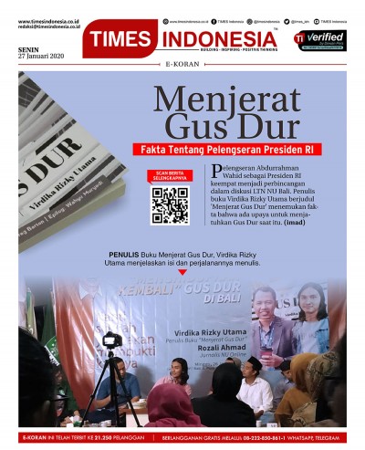 Edisi Senin, 27 Januari 2020: E-Koran Medsos. Bacaan Positif Masyarakat 5.0