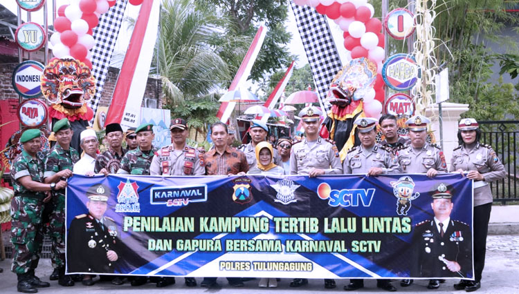 Kegitan Lomba Kampung Tertib Lalu Lintas dan Gapura SCTV (FOTO: Istimewa)