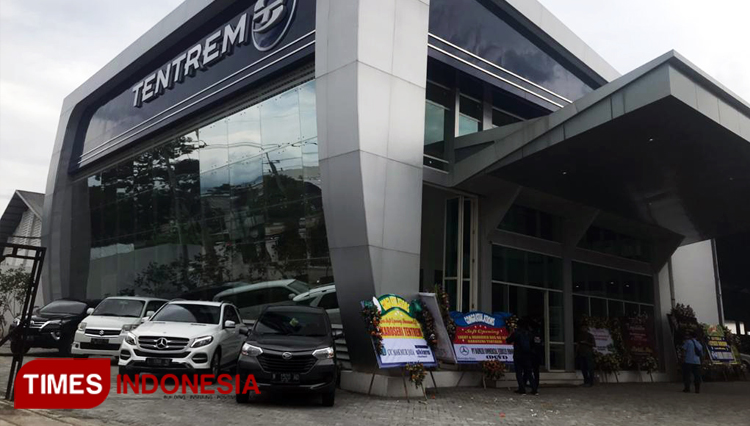 Soft opening loby and handover Karoseri Tentrem bersamaan dengan perkenalan produk barunya buseri avante H8. Sabtu, (8/2/2020). Tria Adha/TIMES Indonesia