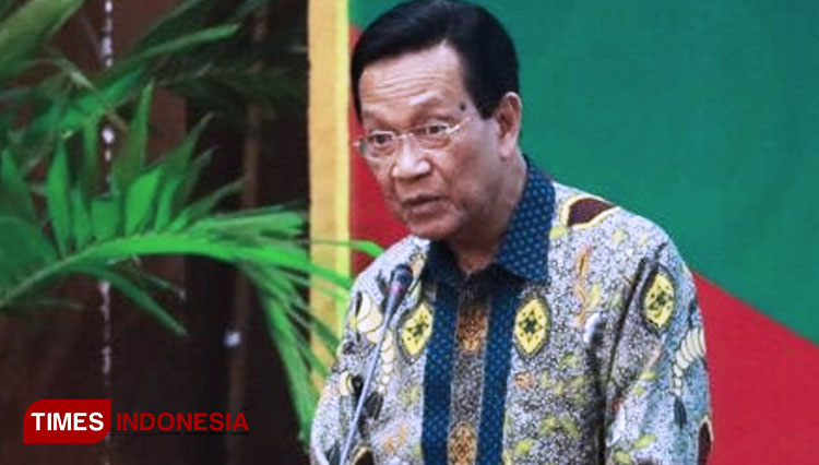 Gubernur DIY sekaligus Raja Keraton Ngayogyakarto Hadiningrat Sri Sultan Hamengku Buwono X. (FOTO: Dok. TIMES Indonesia)