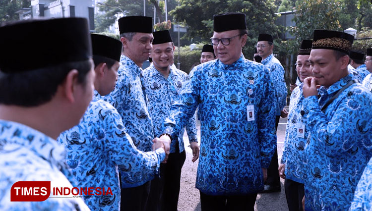 Menteri PAN-RB Tjahjo Kumolo (FOTO: Hasbullah/TIMES Indonesia)