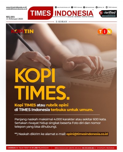 Edisi Selasa, 11 Februari 2020: E-Koran Medsos. Bacaan Positif Masyarakat 5.0
