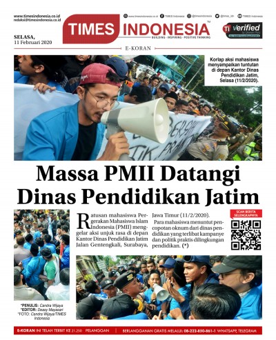 Edisi Selasa, 11 Februari 2020: E-Koran Medsos. Bacaan Positif Masyarakat 5.0