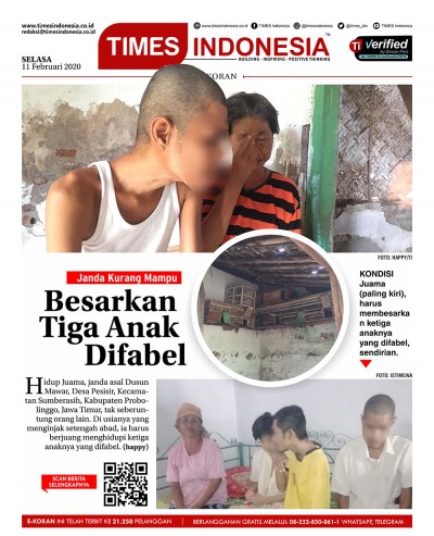 Edisi Selasa, 11 Februari 2020: E-Koran Medsos. Bacaan Positif Masyarakat 5.0