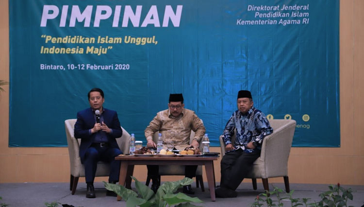 Acara Rapat Pimpinan Ditjen Pendis 2020, di Bintaro, Tangerang Selatan. (FOTO: Kemenag)