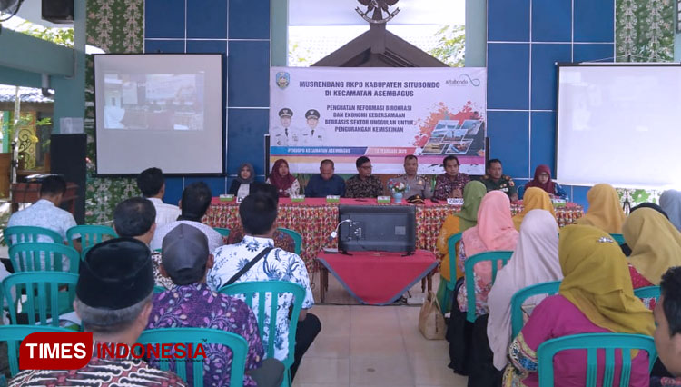 Pelaksanaan Musrenbang RKPD Kabupaten Situbondo melalui media digital. (Foto: Uday/TIMES Indonesia)