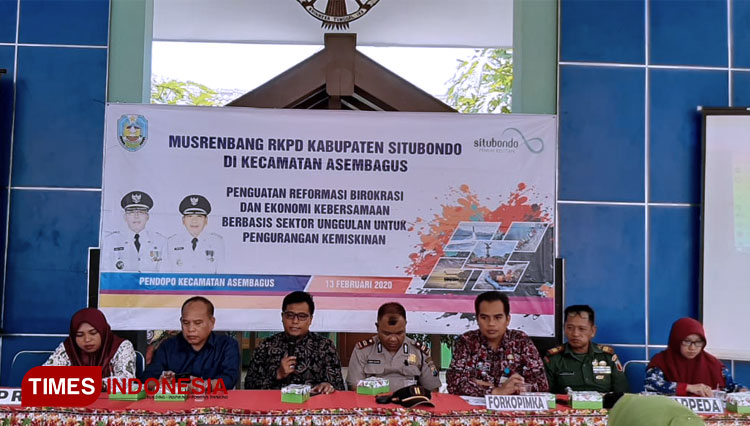 Pelaksanaan Musrenbang RKPD Kabupaten Situbondo melalui media digital (FOTO: Uday/TIMES Indonesia)
