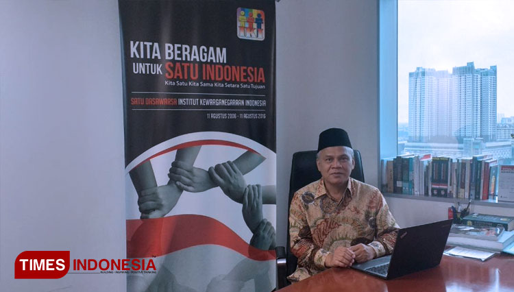 Ketua Institut Kewarganegaraan Indonesia (IKI), Saifullah Ma'shum (FOTO: Nova for TIMES Indonesia)