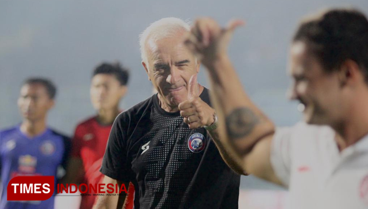Pelatih Arema FC, Mario Gomez. (Tria Adha/TIMES Indonesia)