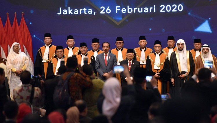 Apresiasi Kinerja MA, Presiden RI Jokowi Tekankan Pentingnya Kredibilitas Hakim