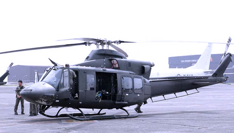 Bentuk helikopter Bell 412. (Foto: indomiliter.com)