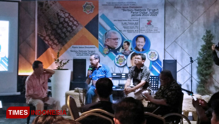 Diskusi Forum Demokrasi Sriwijaya (Fordess) di The Zury Hotel. (Foto: Fatur Rochman/TIMES Indonesia)