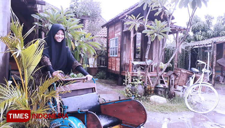 Salah satu sudut Omah Elek di Mranggen, Polokarto, Sukoharjo yang memiliki keunikan tersendiri. (Foto: M. Shidiq/TIMES Indonesia)