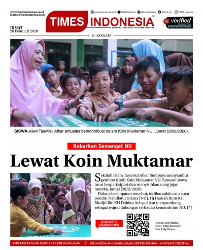 Edisi Jumat, 28 Februari 2020: E-Koran, Bacaan Positif Masyarakat 5.0