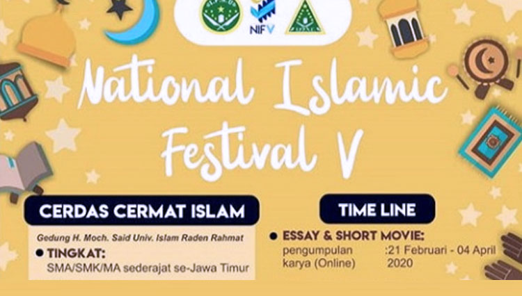 Poster kegiatan Nasional Islamic Festival V (NIF V)