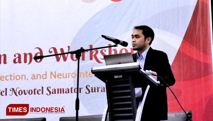 Tedy Apriawan dr., Sp.BS(K) dokter spesialis bedah saraf Divisi Neurotrauma dan Neuroinfeksi RS UNAIR - RS Dr. Soetomo. Ilustrasi saraf. (FOTO: AJP/TIMES Indonesia)