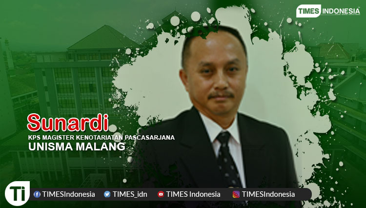 Sunardi, Ketua Program Studi Magister Kenotariatan Pascasarjana Universitas Islam Malang (UNISMA).