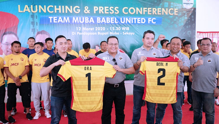 Launching Muba Babel United Klub Sepakbola Homebase Muba di Liga 2 (Foto : Istimewa)