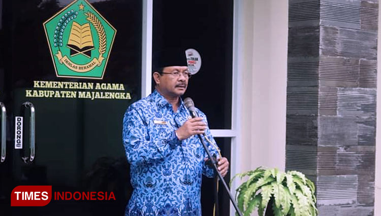 Kepala Kantor Kemenag Majalengka, Yayat Hidayat (FOTO: Jaja Sumarja/TIMES Indonesia)
