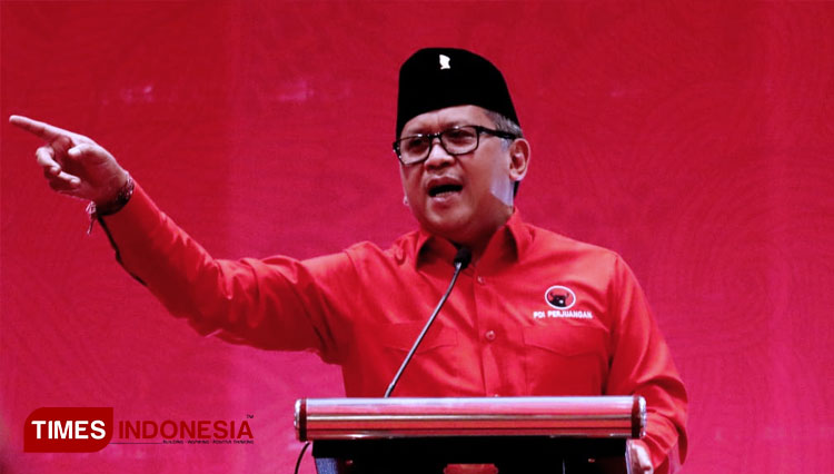 Sekjen PDI Perjuangan Hasto Kristiyanto. (FOTO: Hasbullah/TIMES Indonesia)
