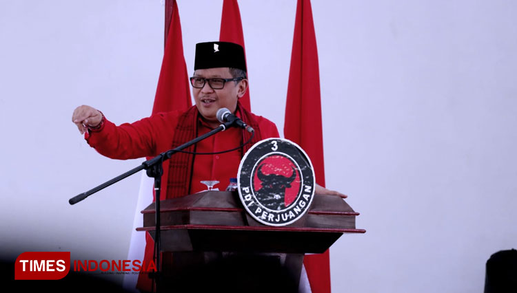 Sekjen PDI Perjuangan Hasto Kristiyanto. (FOTO: Hasbullah/TIMES Indonesia).
