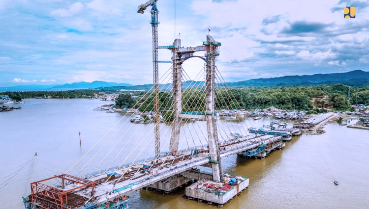 Ilustrasi Pembangunan Jembatan Teluk Kendari (FOTO: Biro Komunikasi Publik Kementerian PUPR RI)