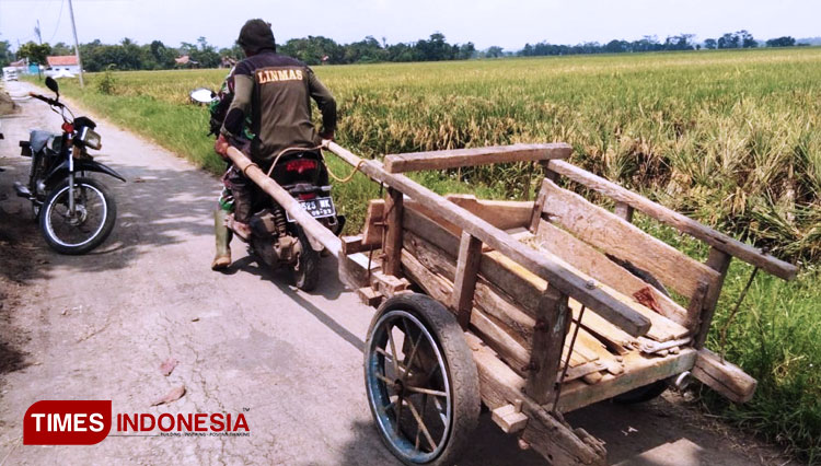 Kerusakan alat kerja di lokasi TMMD Reguler Pekalongan , Desa Pantirejo, Kecamatan Kesesi, Kabupaten Pekalongan, Jawa Tengah. (FOTO: AJP/TIMES Indonesia)