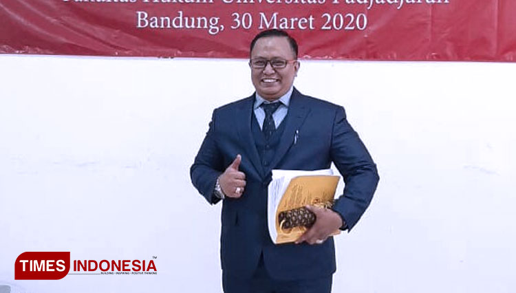 Ketua Kongres Advokat Indonesia (KAI) wilayah Jawa Barat, yang juga ahli hukum kamaritiman Dodi Sugianto (FOTO: TA Dodi/TIMES Indonesia) 