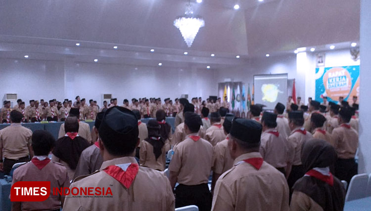 Gerakan Pramuka Kwarda Jatim Adakan Giat Pencegahan Covid-19