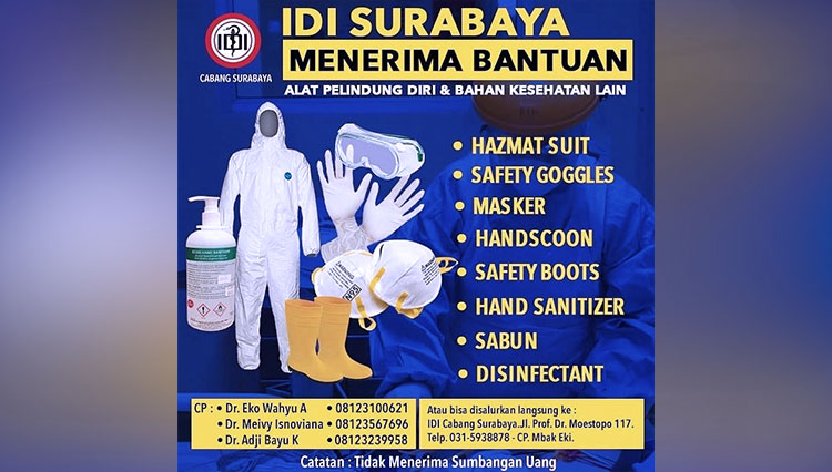 IDI Minta Pemerintah Sigap Memenuhi Kebutuhan APD