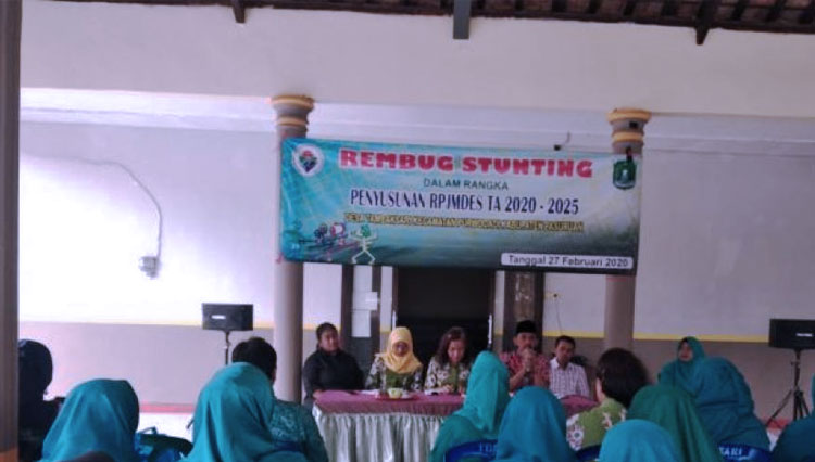  Pemdes Tambaksari Gelar Rembug Stunting. Foto: Istimewa