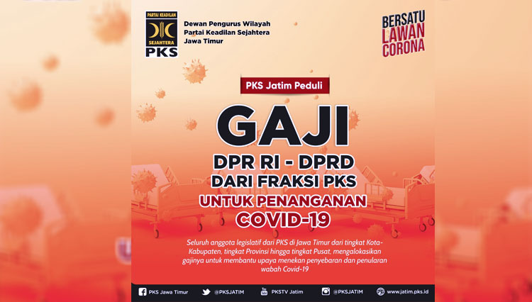 Gerakan Gaji Dewan Fraksi PKS untuk Penanganan Corona (Foto: Dok. PKS)