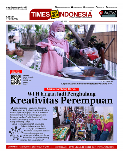Edisi Sabtu, 4 April 2020: E-Koran, Bacaan Positif Masyarakat 5.0