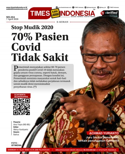Edisi Selasa, 7 April 2020: E-Koran, Bacaan Positif Masyarakat 5.0