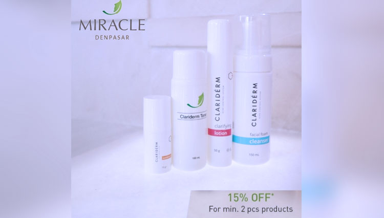 Several products of Miracle Aesthetic Clinic Bali to treat your acne. (PhOTO: Miracle Aesthetic Clinic Bali)