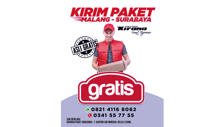 Program kirim paket gratis oleh Kirana Tour & Travel