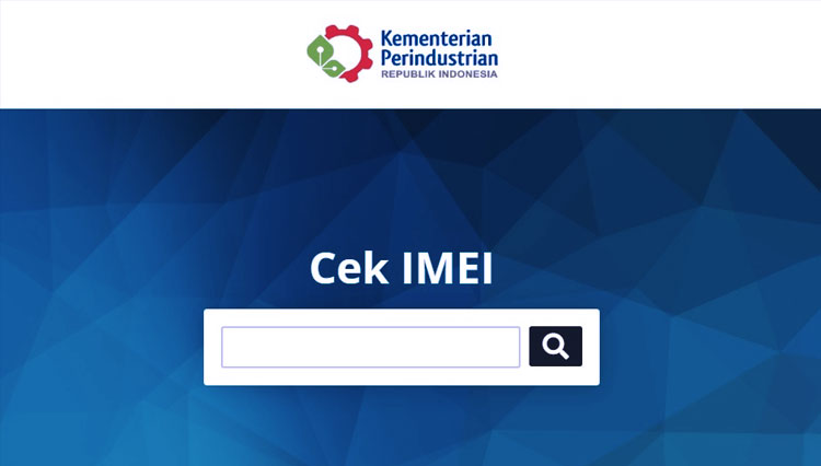 cara cek IMEI ponsel. (FOTO: tangkapan layar/imei.kemenperin.go.id)