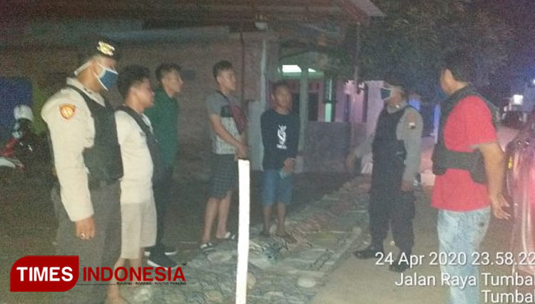 Pemuda yang terjaring dalam patroli dialogis yang kini dikembangkan Polres Pemalang. (FOTO: Humas Polres Pemalang for TIMES Indonesia)