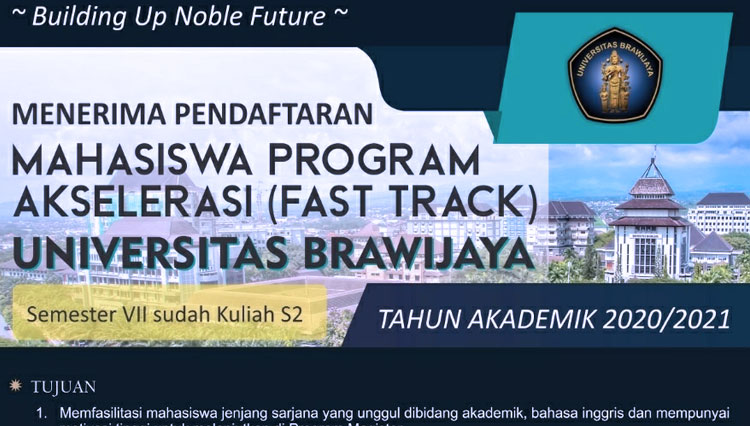 Program Fast Track Universitas Brawijaya (UB) Malang. (Foto: Humas UB)