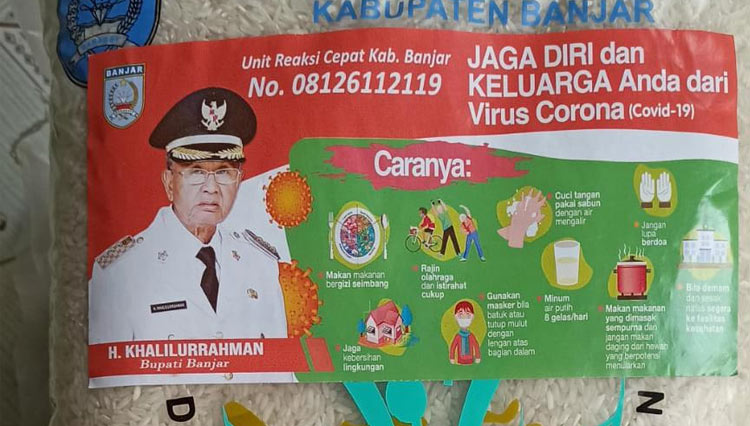 Paket Beras Bergambar Bupati Banjar Disoal Warga Martapura