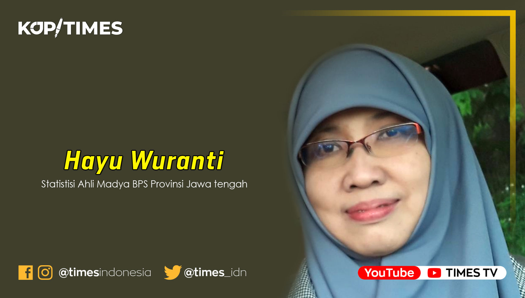 Hayu Wuranti, Statistisi Ahli Madya BPS Provinsi Jawa Tengah.